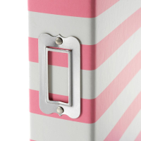 Simple Stories SN@P! Designer Binder 6x8 Inch Pink Stripe (3996)